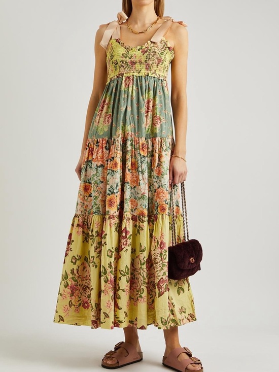Free People Dresses & Skirts - Free People Bluebell Floral Tiered Maxi dress